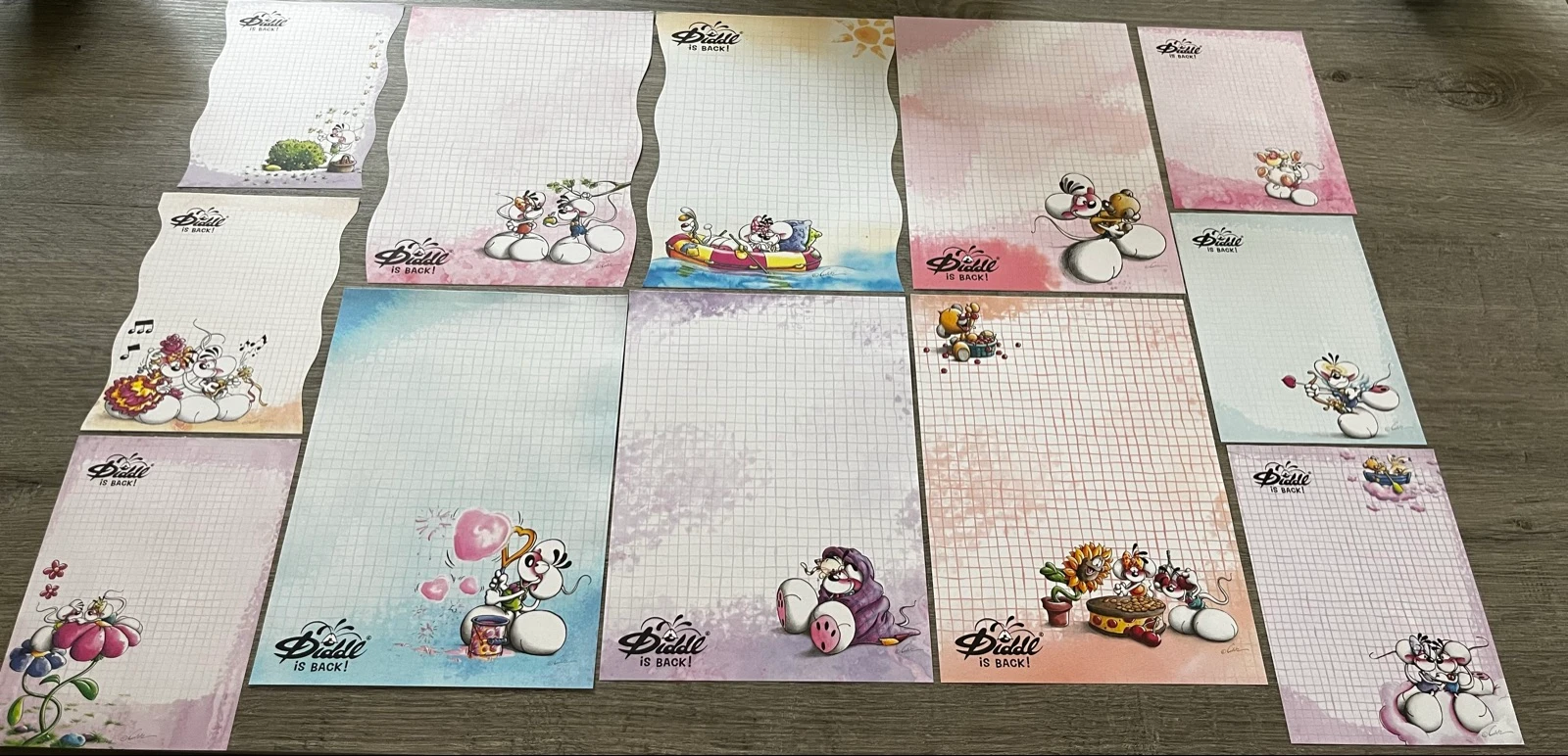 Duitse collectie Diddl set 12 stuks 